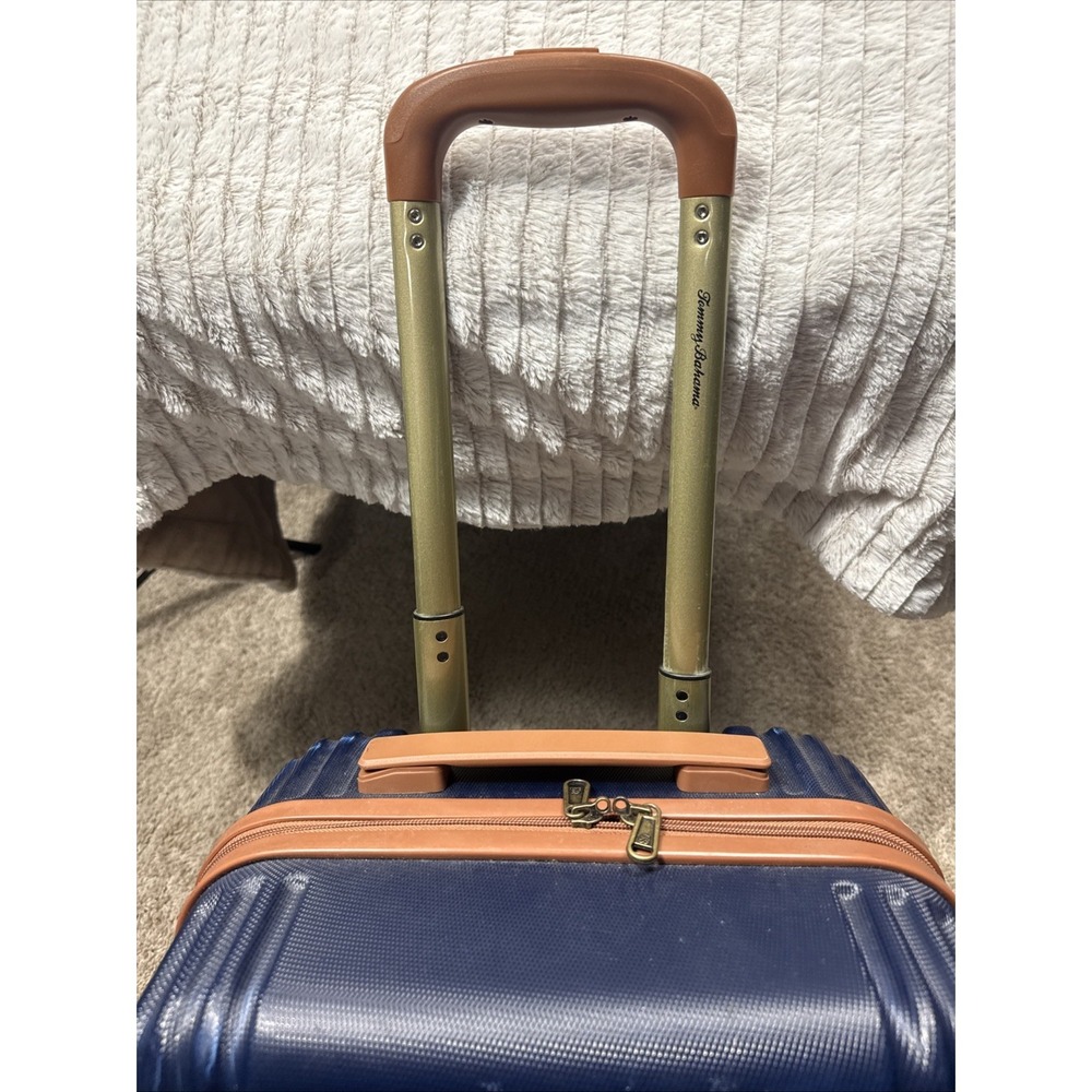 Tommy Bahama Hardside Carry-On Spinner USED Nice Travel Ready EUC 14"x9"x 21" - Picture 3 of 14